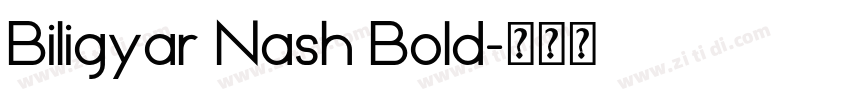 Biligyar Nash Bold字体转换